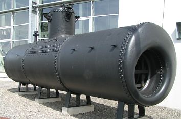 Rohrkessel im Industriemuseum Lohne